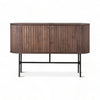 Welve - Sideboard 139cm | Metallgestell Schwarz - Eiche Massiv UP