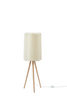 PEAK - Leuchte Stick | Beine Eiche - Schirm Kunststoff Weiß