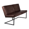 Loke Bank - mit Naht - Leder Texas Brown Washed