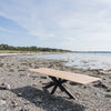 Skagen - Esstisch | Massivholz | Mikadobein Metall - Eiche Geölt