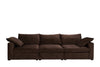 Lazy Modulsofa - 3 Sitzer - Stoff Adore Coffee