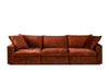Lazy Modulsofa - 3 Sitzer - Stoff Adore Copper