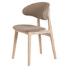 Rasmus Stuhl - Gestell Holz - Eiche Weiß Geölt | Sitz & Lehne Stoff Capture Beige | Comfort