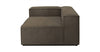 Palermo | Arm Modul - Braun | Samt Stoff