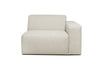 Boston | 1,5 Sitzer | Modul mit Armlehn - Beige | Weicher Stoff - Rechts