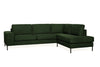 Madrid | Chaise Lounge Sofa - Grün | Weicher Stoff - Rechts