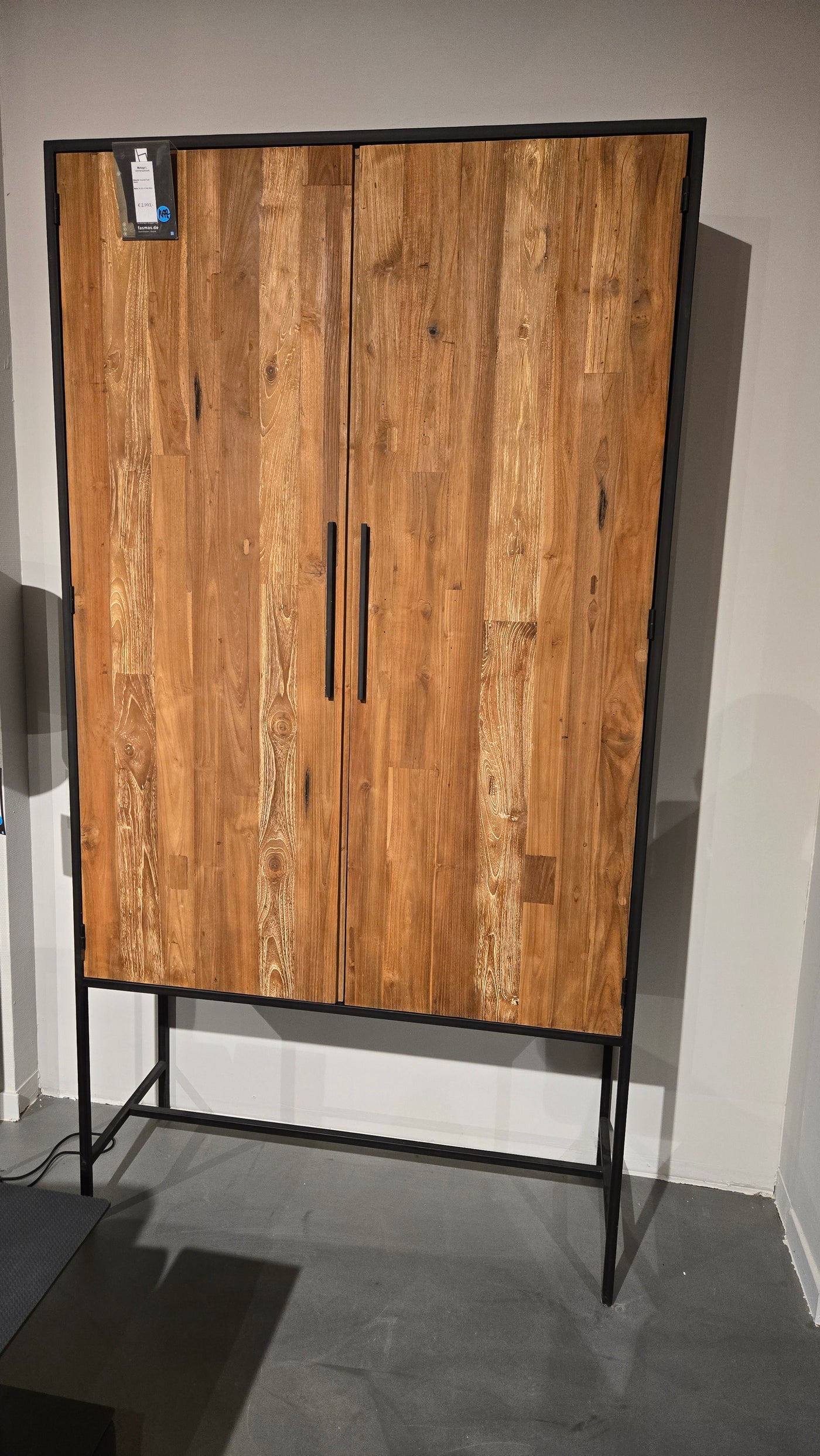 Malaga Schrank L - Rec. Teak / Metall