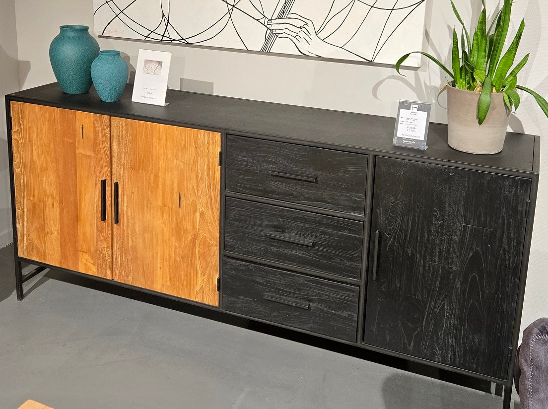 Malaga Sideboard L - Rex Teak / Metall