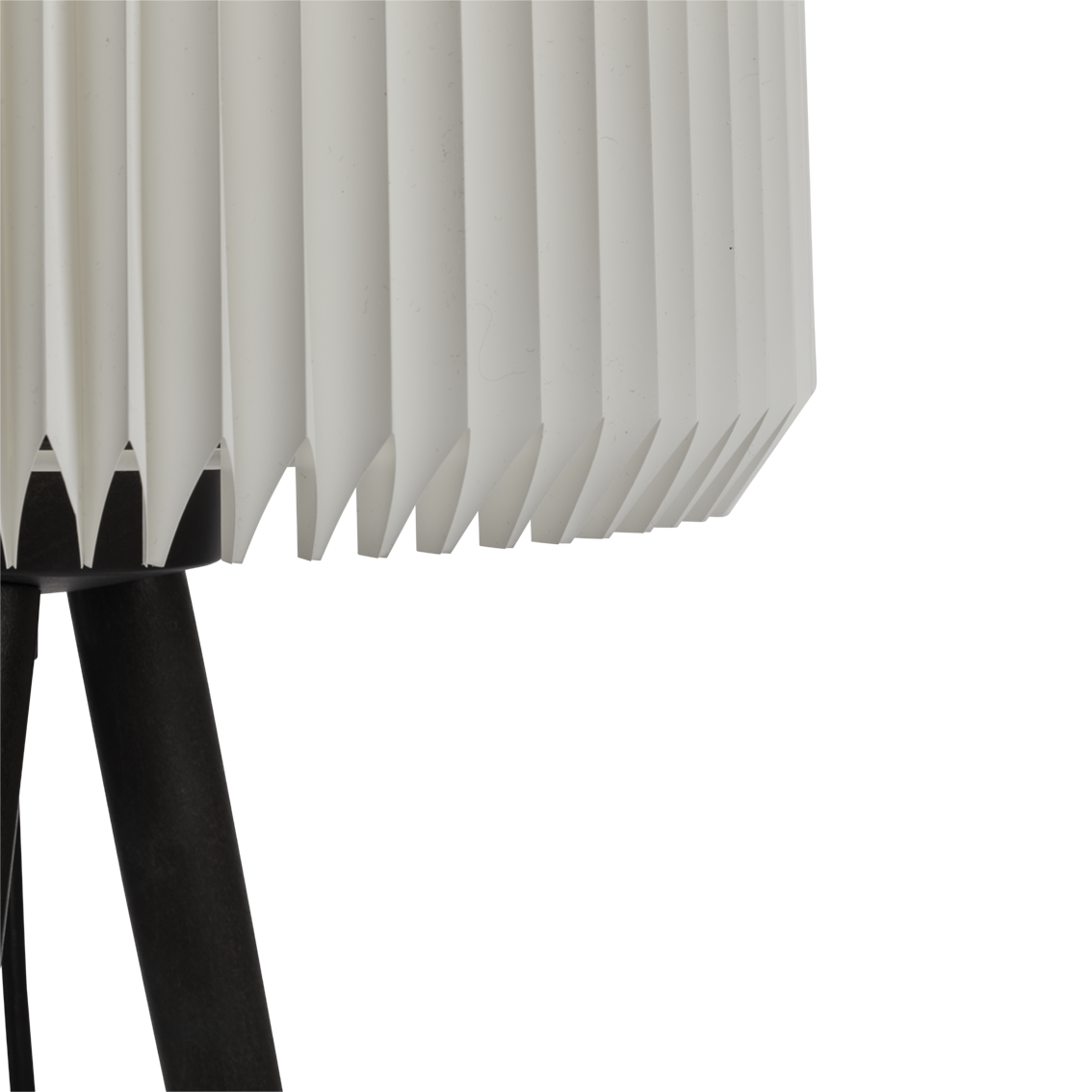 PEAK - Leuchte Stick | Beine Metall Schwarz - Schirm Kunststoff Weiß