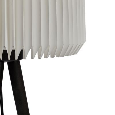 PEAK - Leuchte Stick | Beine Metall Schwarz - Schirm Kunststoff Weiß