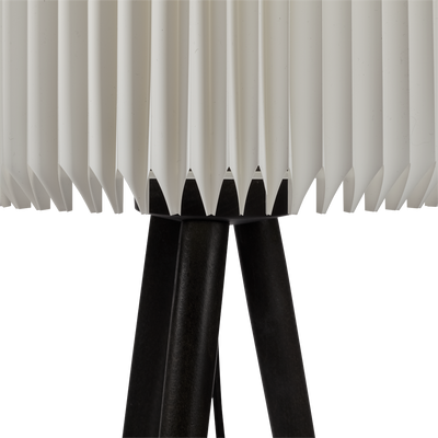 PEAK - Leuchte Stick | Beine Metall Schwarz - Schirm Papier Weiß