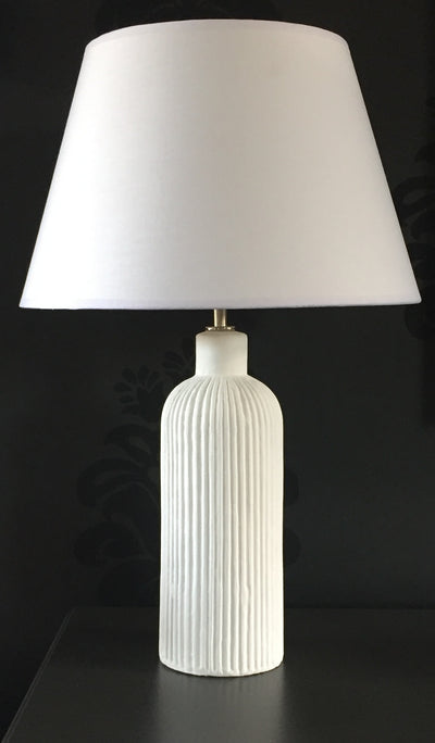 Odina Tischlampe - Keramik Weiß