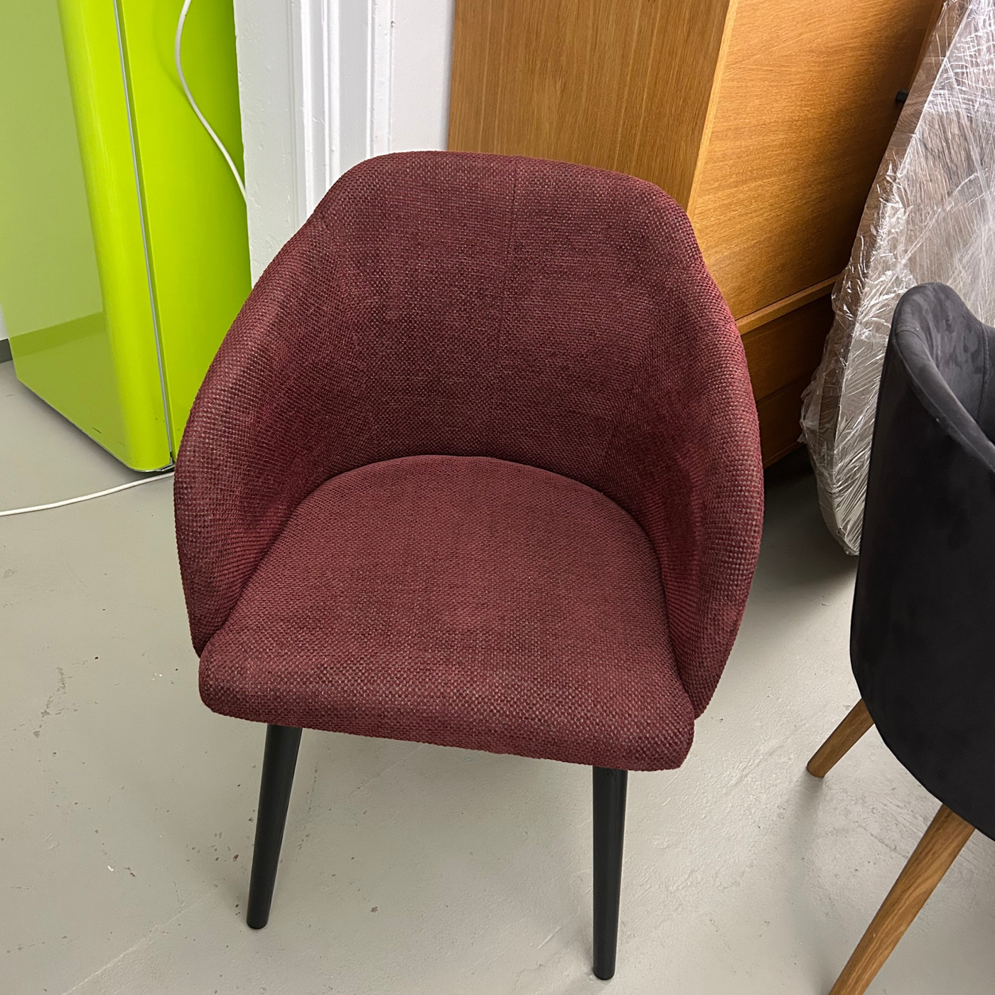 Clio Stuhl - Stoff Bordeaux