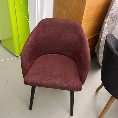 Clio Stuhl - Stoff Bordeaux