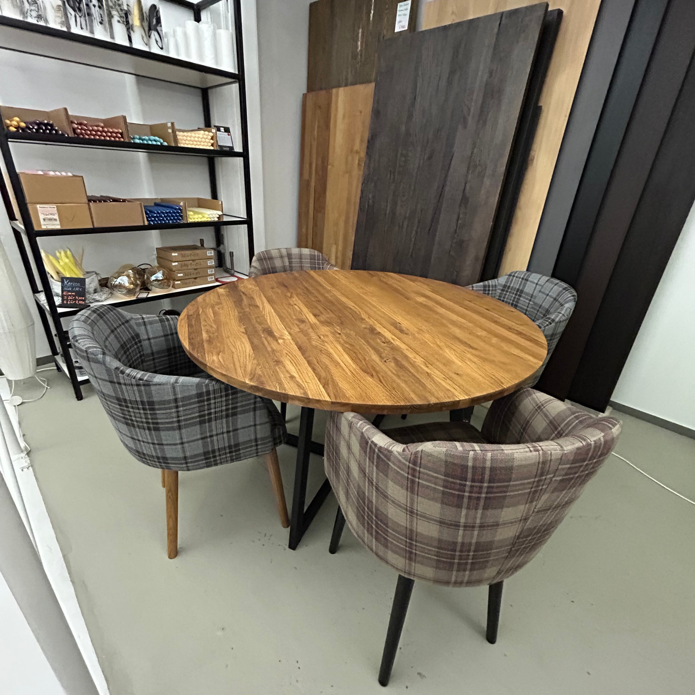 Clio Stuhl - Stoff Kariert