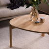 Coffe - Couchtisch | Esche Massiv UP - Beine Holz