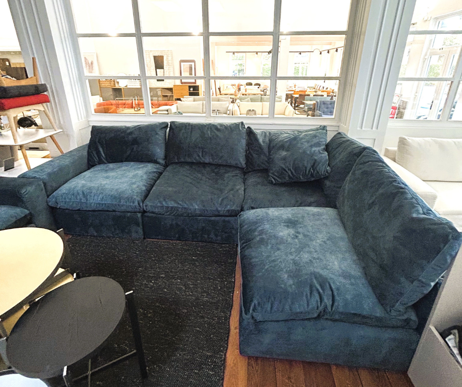 Lazy Modulsofa Stoff Adore Petrol