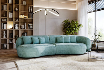 Bue Modulsofa - Stoff Terranova Petrol
