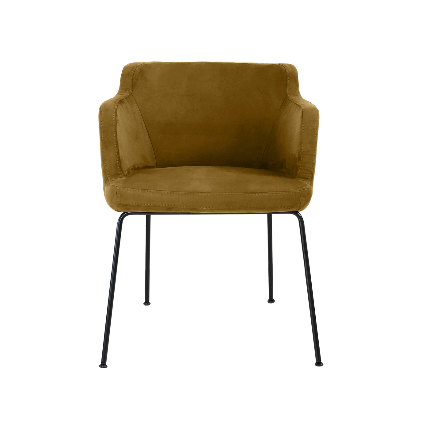 Gry Stuhl Metall - Mustard