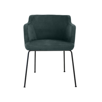 Gry Stuhl - Gestell Metall - Stoff Challenger Teal