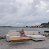 Louise Modulsofa -  2,5 Sitzer mit XL Maxi Modul Rechts - Stoff Brema