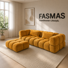 Prestige Modulsofa - Stoff Adore Gold