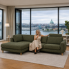 Louise Modulsofa - Mit XL Maxi Modul Links - Stoff Brema Turtle