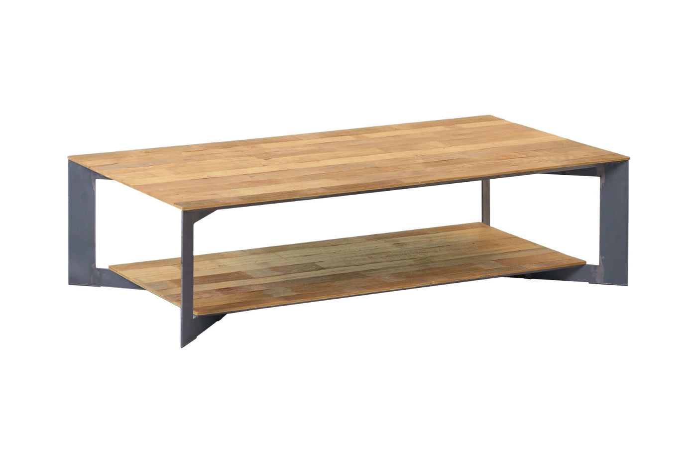 Porto Fino - Couchtisch L - Recycled Teak | Metallgestell