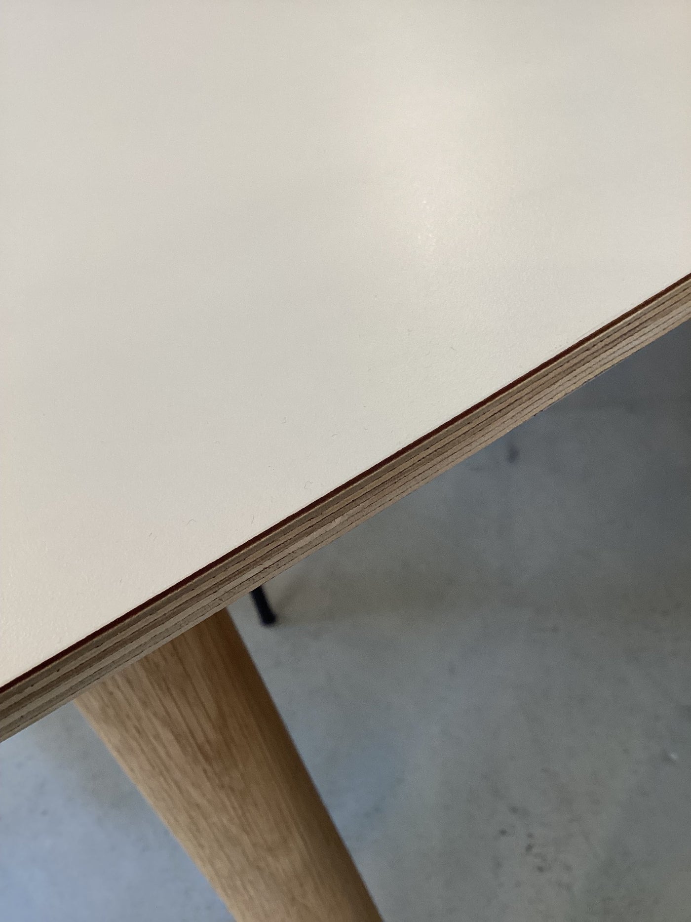 Urban Flex Tisch | Harlekinkante | mit Einlegeplatte - HPL Weiß|180x100 cm