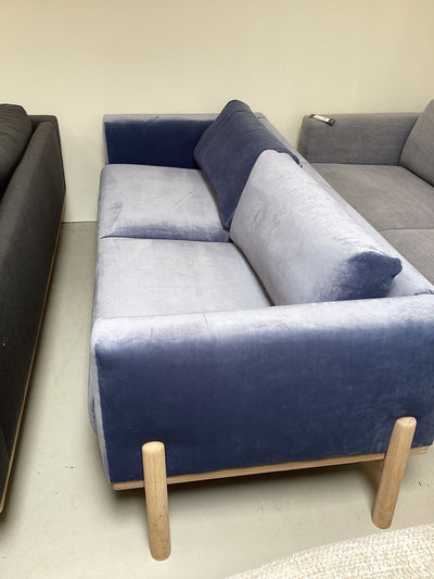 Mols 3 Sitzer Sofa - Samt Blau - Outlet