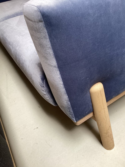 Mols Sofa 3-Sitzer - Stoff Samt Blau - Outlet