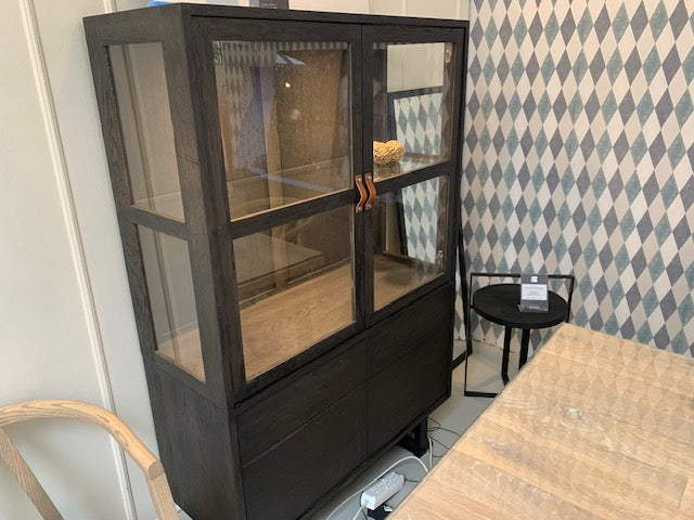 Urban Vitrine  Esche schwarz, Glas