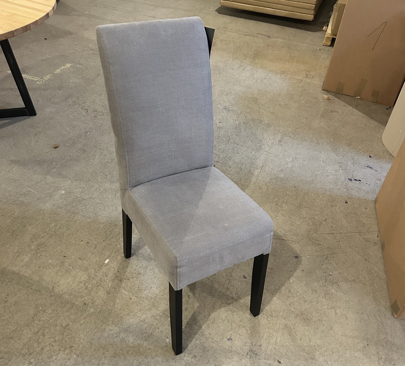 Nowe Stuhl - Stoff Grau | Beine Schwarz