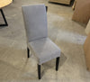 Nowe Stuhl - Stoff Grau | Beine Schwarz