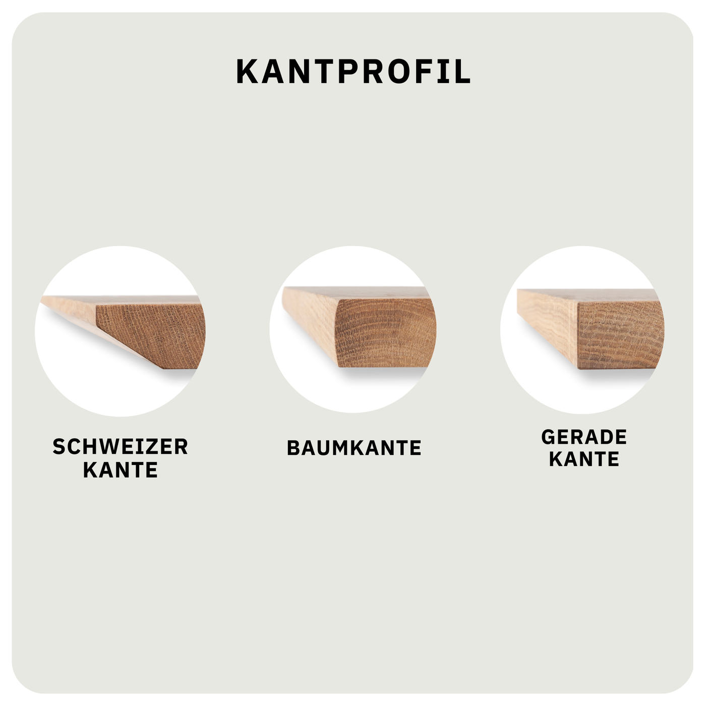 Mono - Erweiterungsplatte | Schweizer Kante - Esche Massiv UP