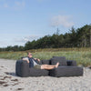 Luna Modulsofa - 1,5 Sitzer mit XXL Chaiselongue Rechts - Stoff Shadow
