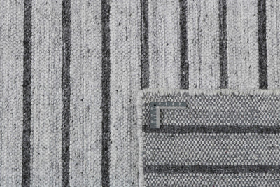 Nouveau Striped Teppich - Silver Dark Grey