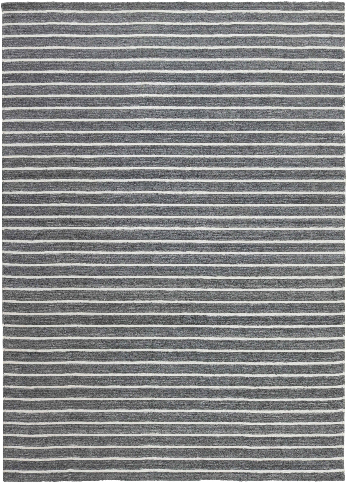 Nouveau Striped Teppich - Dark Grey White