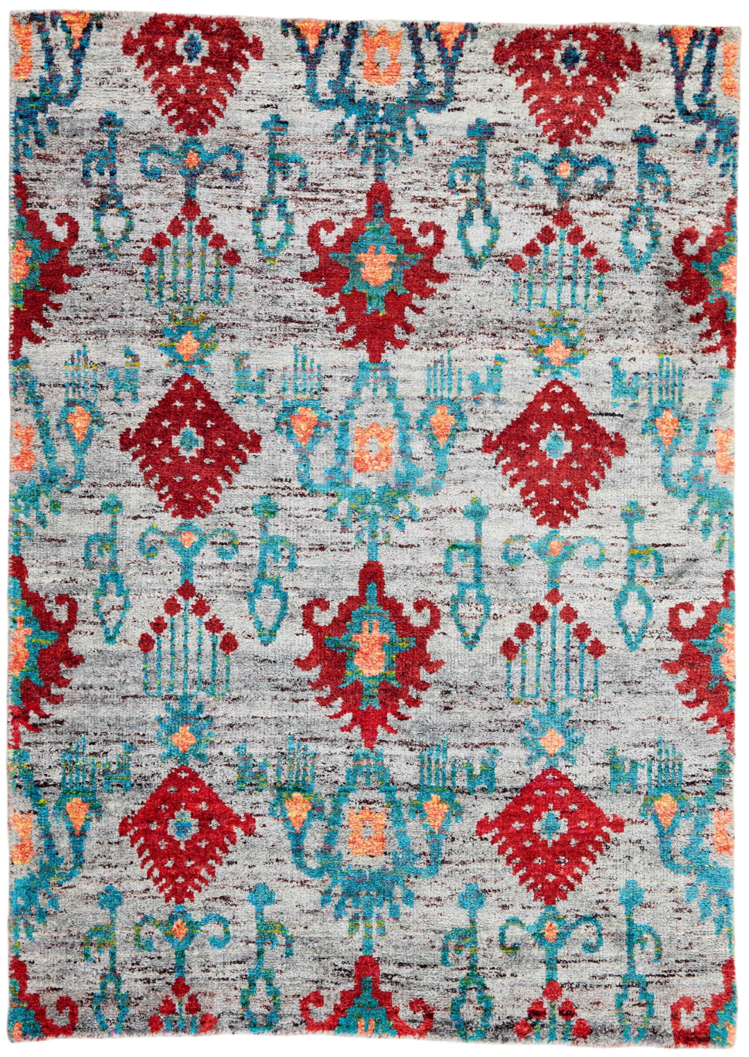 Silk Sari Teppich - Multi Colour 180423