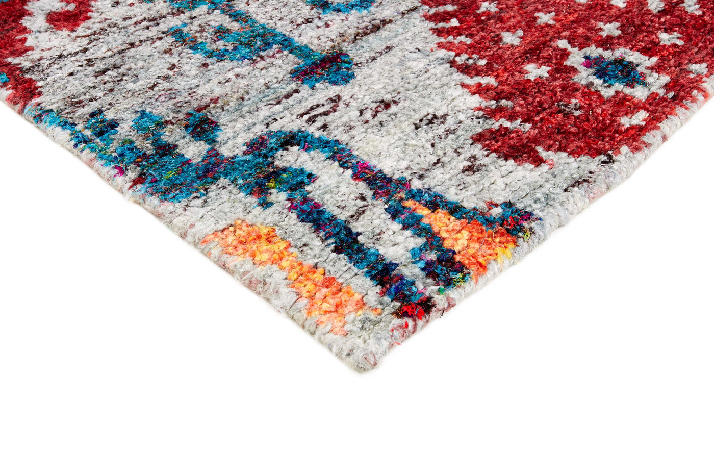 Silk Sari Teppich - Multi Colour 180423
