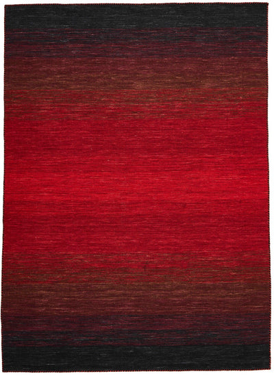Panoramic Kilim - Black Red - Handgewebt