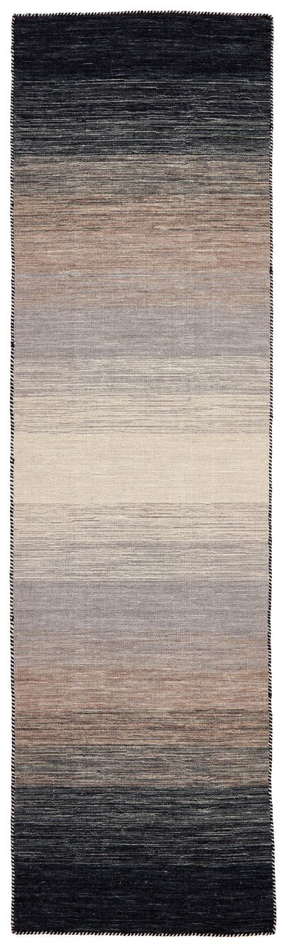 Panoramic Kilim - Black Grey