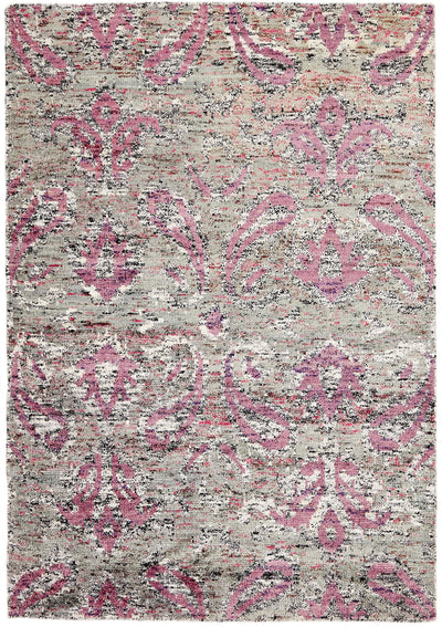 Silk Sari Teppich - Multi Colour 190438