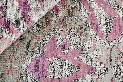 Silk Sari Teppich - Multi Colour 190438