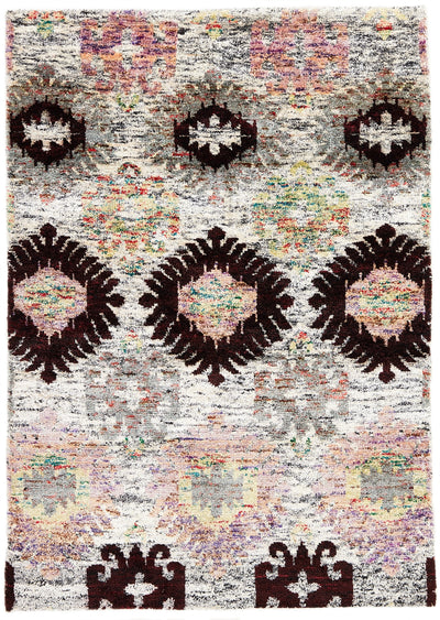 Silk Sari Teppich - Multi Colour 210033