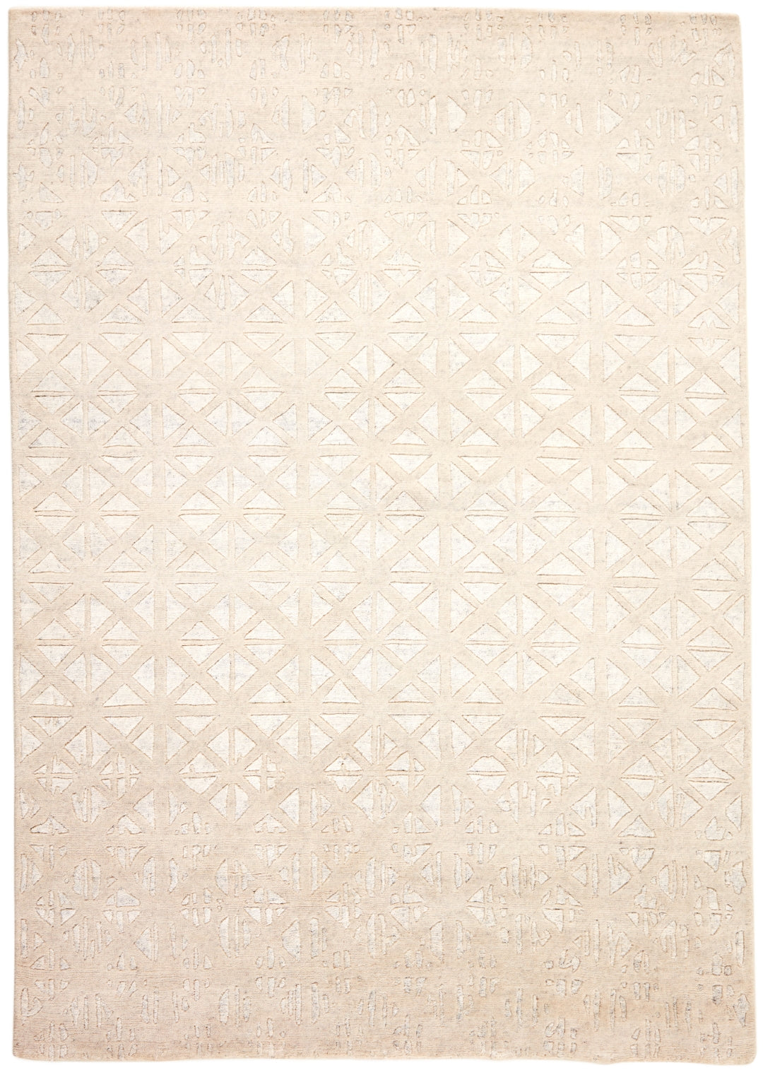 Serenity Retreat Teppich - White Mosaic - Handgeknüpft