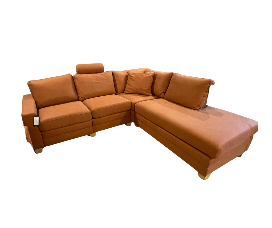 Palermo Sofa - Leder Nanuke Orange - Outlet