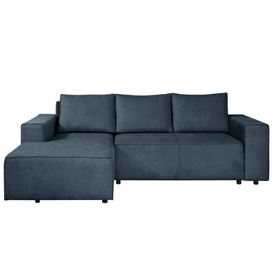 Karlstad Schlafsofa - 2 Sitzer mit Chaiselongue Links - Stoff Shadow Denim