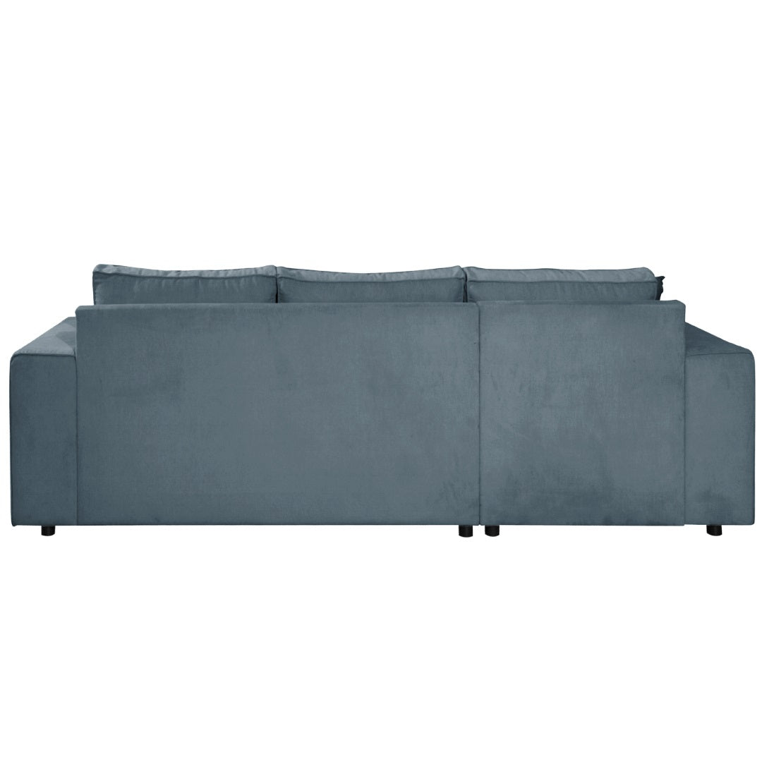 Karlstad Schlafsofa - 2 Sitzer mit Chaiselongue Links - Stoff Shadow Sky