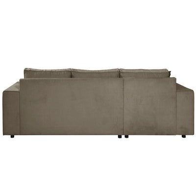 Karlstad Schlafsofa - 2 Sitzer mit Chaiselongue Rechts - Stoff Shadow Kiezel